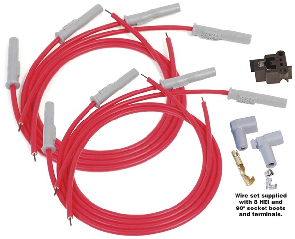 MSD Red 8.5 Super Conductor Ignition Wires 90-03 Mopar 5.2, 5.9